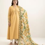 Lawn Printed Yellow 2 Piece Suit