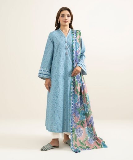 Lawn Printed Blue 2 Piece Suit