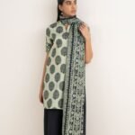 Lawn Printed Black 2 Piece Suit