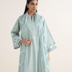 Lawn Printed Blue 2 Piece Suit