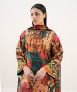 Cotton Printed Multi 2 Piece Suit