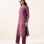 Lawn Printed Purple 2 Piece Suit