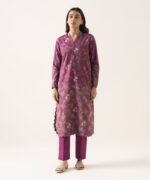 Lawn Printed Purple 2 Piece Suit - Image 3