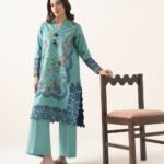 Lawn Printed Aqua 2 Piece Suit