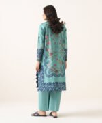 Lawn Printed Aqua 2 Piece Suit - Image 3