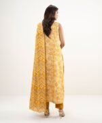 Lawn Orange Embroidered 3 Piece Suit - Image 3