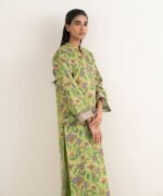 Lawn Printed Green 2 Piece Suit - Image 2