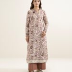 Lawn Printed Brown 2 Piece Suit