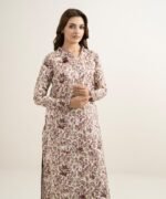 Lawn Printed Brown 2 Piece Suit - Image 2