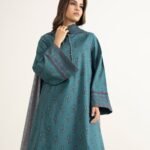 Lawn Printed Blue 3 Piece Suit