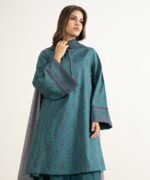 Lawn Printed Blue 3 Piece Suit