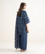 Lawn Printed Blue 3 Piece Suit - Image 4