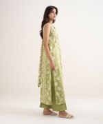 Lawn Green Printed 3 Piece Suit - Image 3