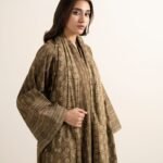 Lawn Printed Brown 3 Piece Suit