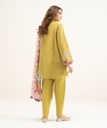 Lawn Yellow Embroidered 3 Piece Suit - Image 4