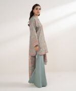 Blended Grip Silk Printed Blue 3 Piece Suit - Image 3