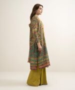 Blended Grip Silk Embroidered Yellow 3 Piece Suit - Image 2