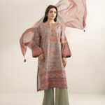 Blended Grip Silk Embroidered Multi 3 Piece Suit