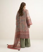 Blended Grip Silk Embroidered Multi 3 Piece Suit - Image 3