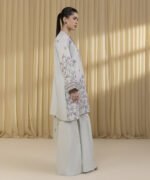 Unstitched Women's Blue Textured Lawn 3 Piece Suit - Image 3