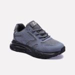 Gray Lace Up Sneakers