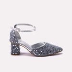 Fancy Court Shoes Silver