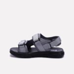 Gray Velcro Strap Sandals - Image 3