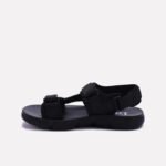 Black Velcro Strap Sandals - Image 3
