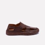 Brown Roman Sandals For Men - Image 2