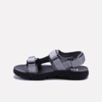Gray Velcro Strap Sandals - Image 3