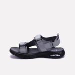 Gray Velcro Strap Sandals - Image 3