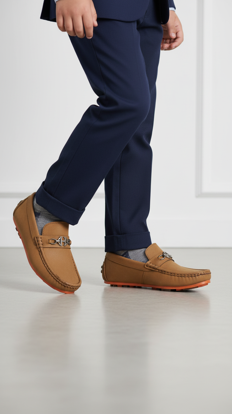 Boys Mehndi Formal Moccasin KD2519