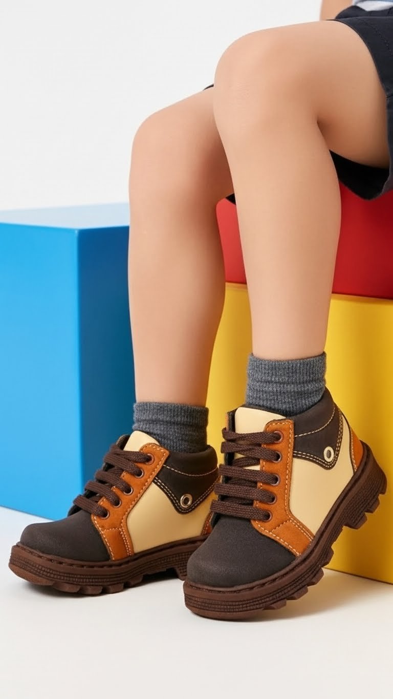 Boys Coffee Formal Long Shoes KD8085