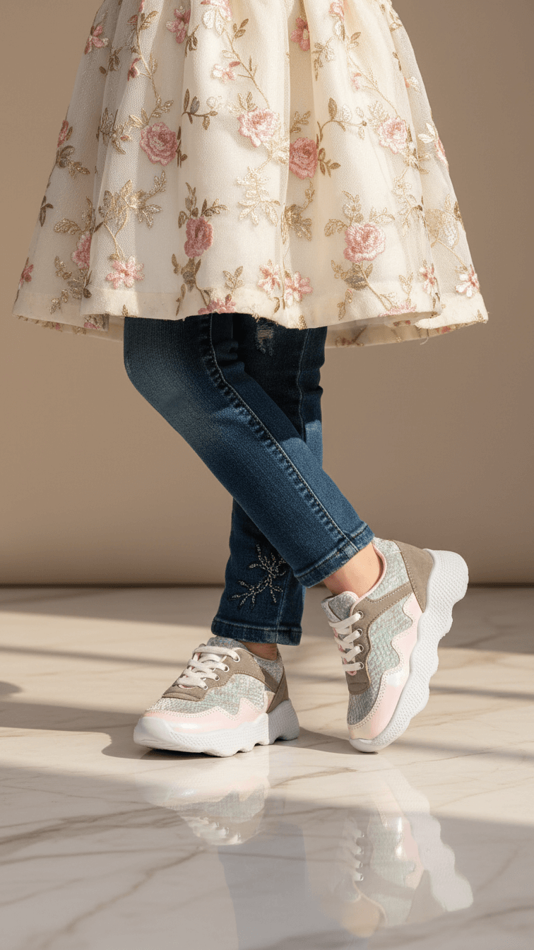 Girls Pink Casual Jogger KD8106