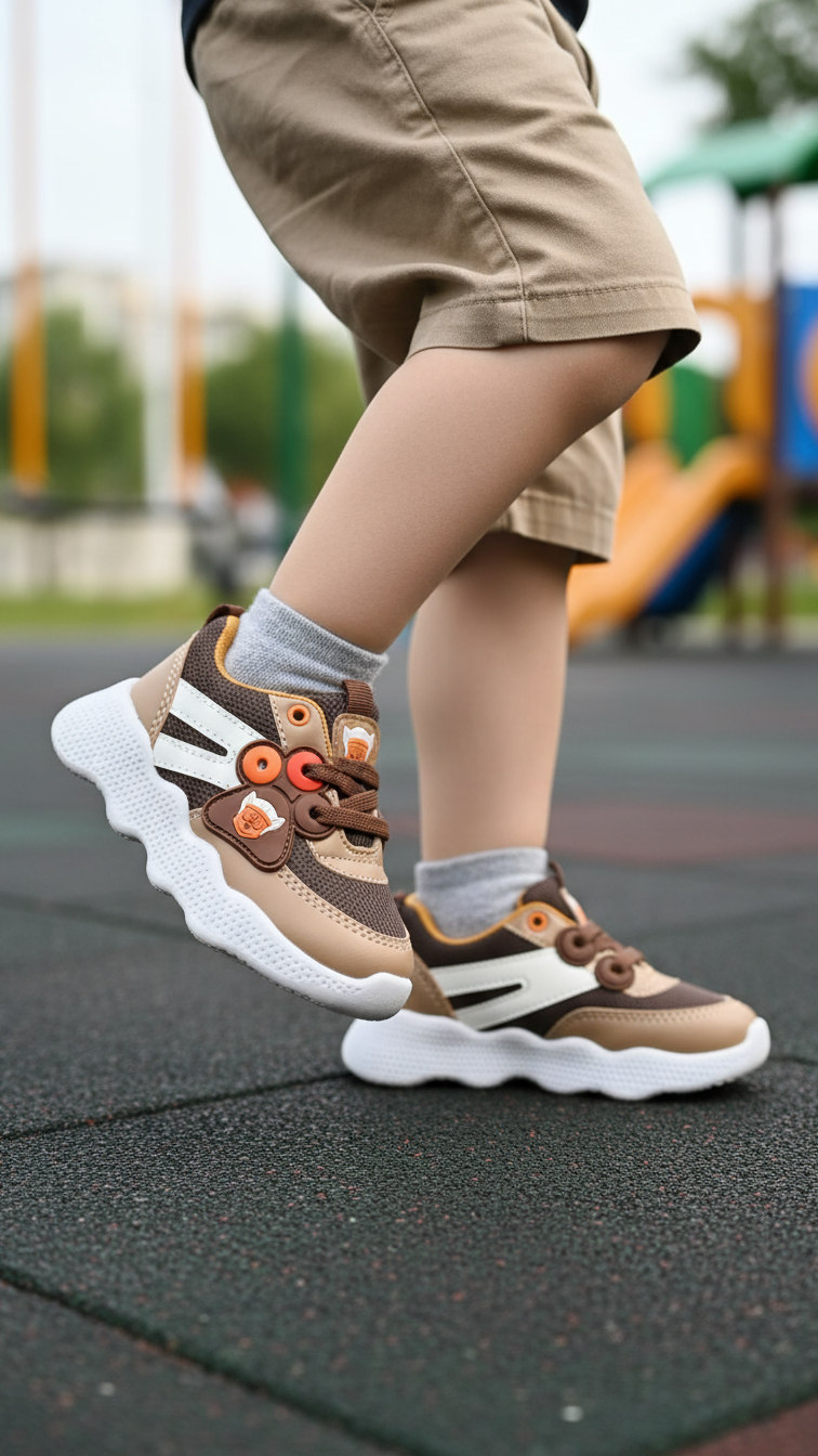Boys Brown Casual Jogger KD8109
