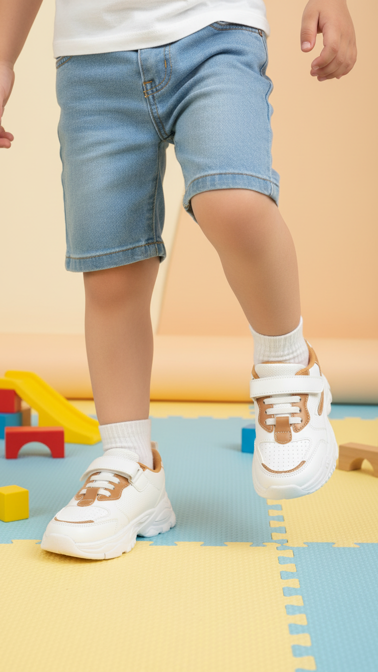 Boys White Casual Jogger KD8145