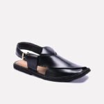 Black Kaptan Peshawari Sandal