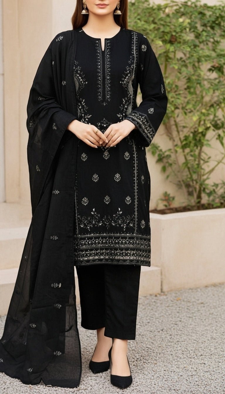 3 PC Embellished Suit PS6007