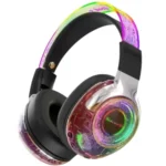 AN-1 Bluetooth Gaming Headphones in Black — front view