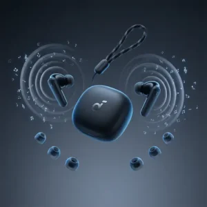 Anker R50i Earbuds in Black — side view
