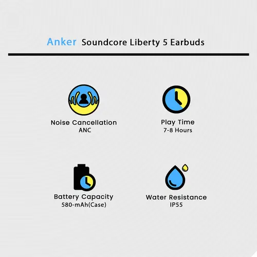 Anker Soundcore Liberty 5 Earbuds in Pink — side view