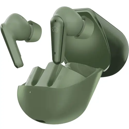 Audionic Airbud 595 Flip Earbuds in Green — front view