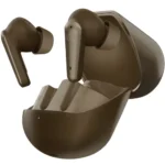 Audionic Airbud 595 Flip Earbuds in Vintage Brown — front view