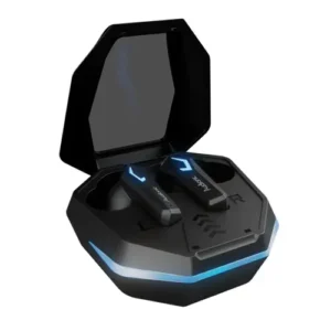 Audionic BattleBuds Lite in Jet Black — front view