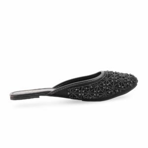 Black Fancy Back Open Khussa EC8613 view 2