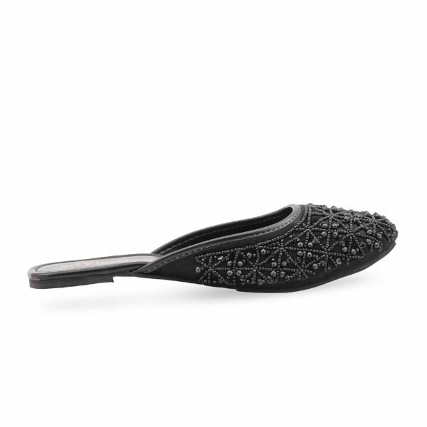 Black Fancy Back Open Khussa EC8613 view 2
