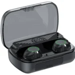BQ10 Wireless Earbuds in Black — front view