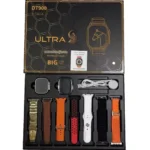 DT900 ULTRA Smart watch With 7 Straps in Black — front view