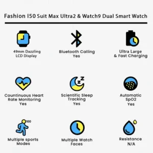 Fashion i50 Suit Max 11 in 1 Ultra2 Smart watch in Gold — side view
