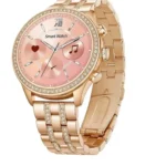 Gen 9 Four Straps Smart Watch with Earbuds in Gold — front view